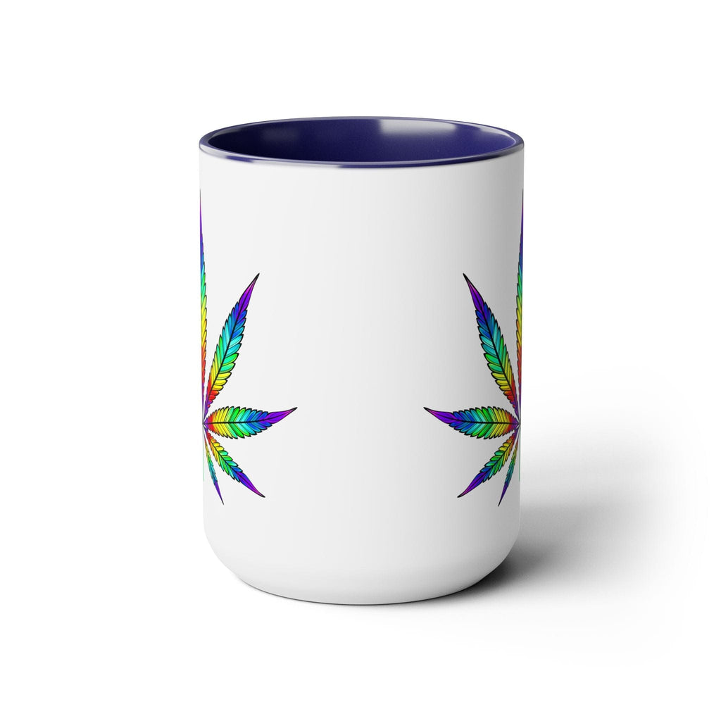 Vibrant Rainbow Cannabis Mug