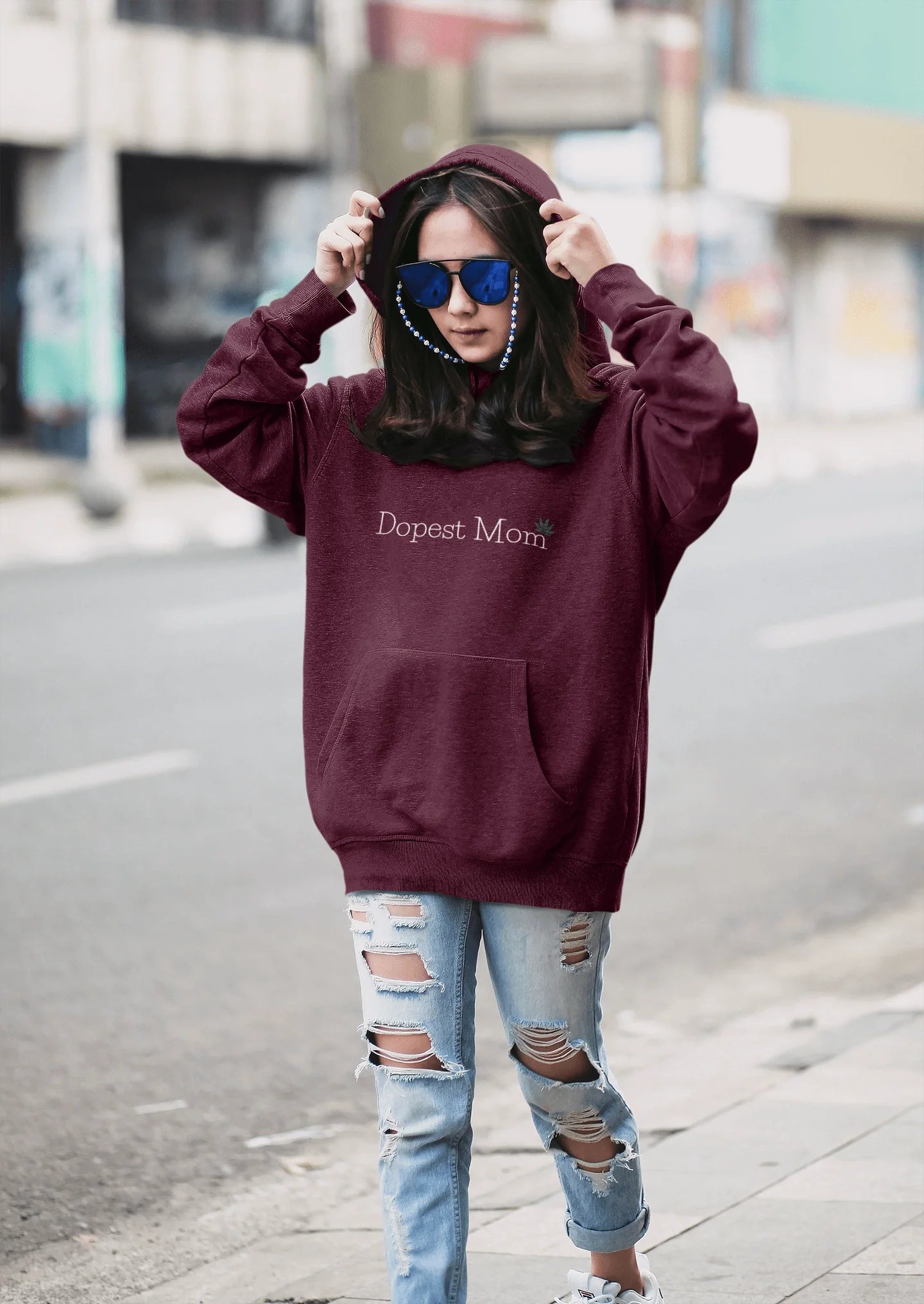 Dopest Mom Weed Hoodies