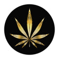 Gold Marijuana Leaf Mouse Pad