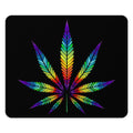 Rainbow Marijuana Leaf Mouse Pad