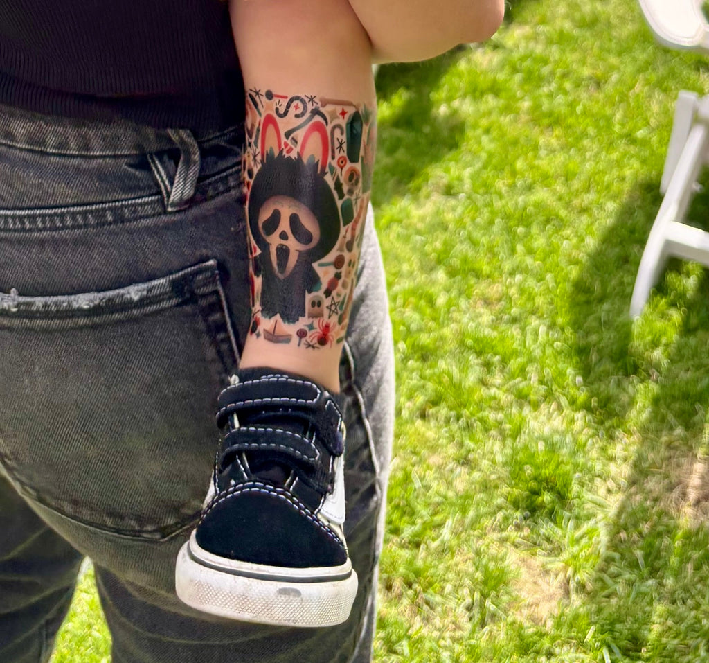 Wicked Cute Full Sleeve Tattoo