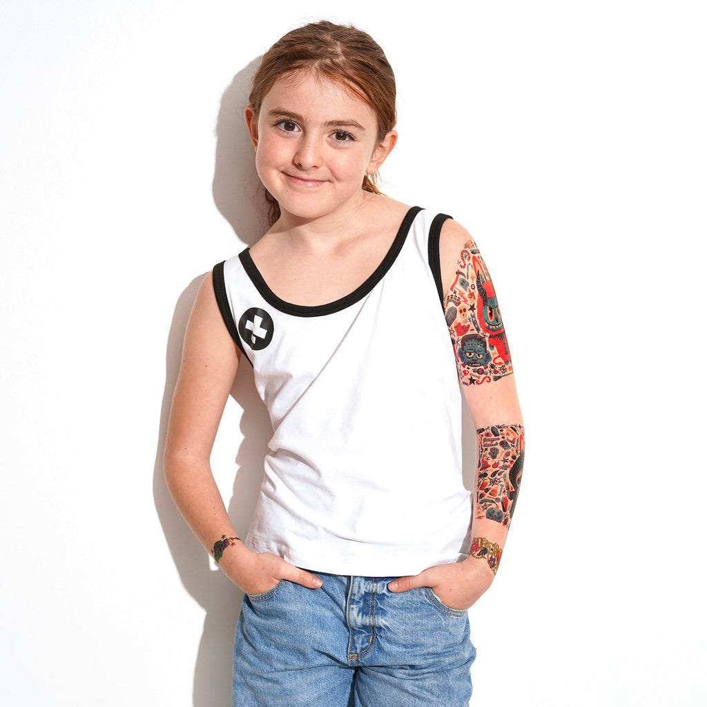 Wicked Cute Full Sleeve Tattoo